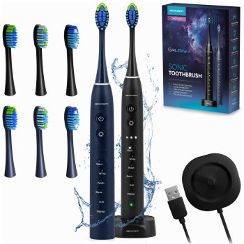 Berdsen Galaxy Duo Sonic Toothbrush Set, 2 Pack
