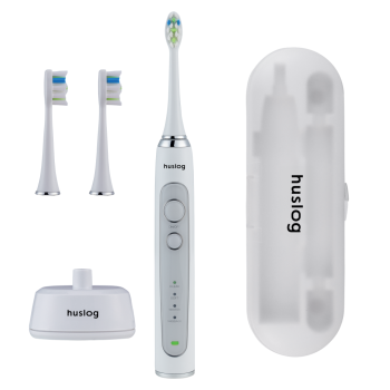 Sonic Electric Toothbrush Huslog AL-050131 with 4 Modes and Travel Case, white