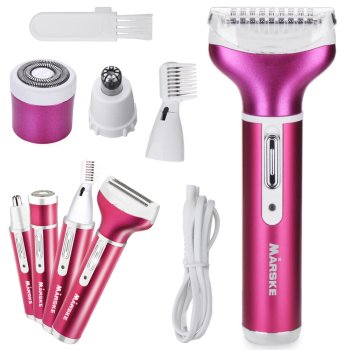 4-in-1 Women's Epilator Shaver and Trimmer for Body and Face USB Rechargeable