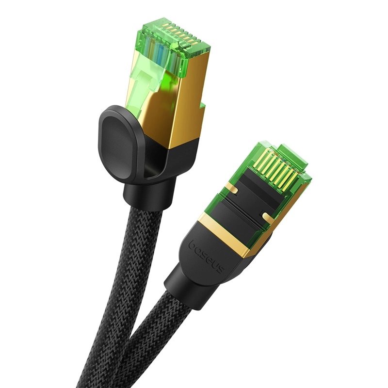 Baseus fast RJ45 cat. network cable. 8 40Gbps 20m braided black (1)