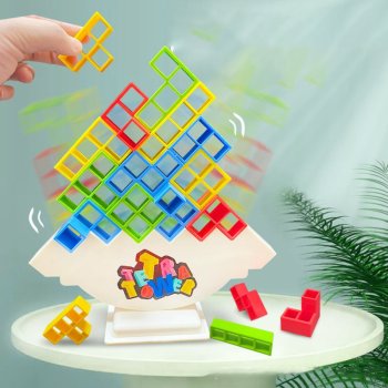Interesting New Board Puzzle Game Tetris Tower "Tetra Tower"