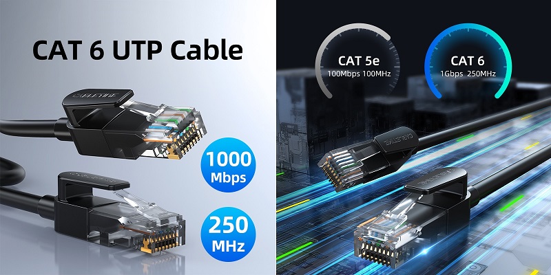 Cat6 UTP Cable, 5 m, black (0)