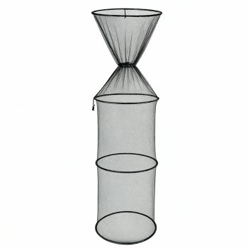 Foldable Fishing Keepnet for Anglers 110x40 cm, Black