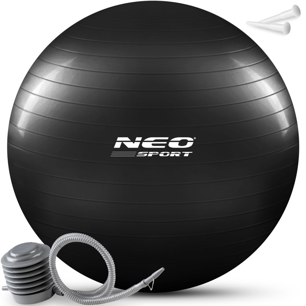 Neo-Sport 75cm Black Exercise Ball NS-952 - Fitness & Stability Training (3)