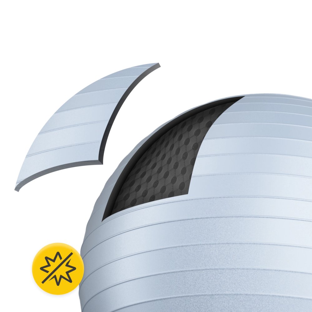 4FIZJO Exercise Ball 85cm for Yoga, Stability & Physical Therapy, Grey (2)