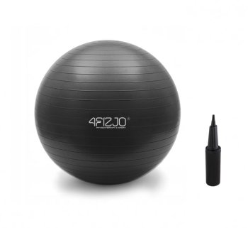 4FIZJO Exercise Fitness Gym Rehabilitation Ball - 85 cm, Black