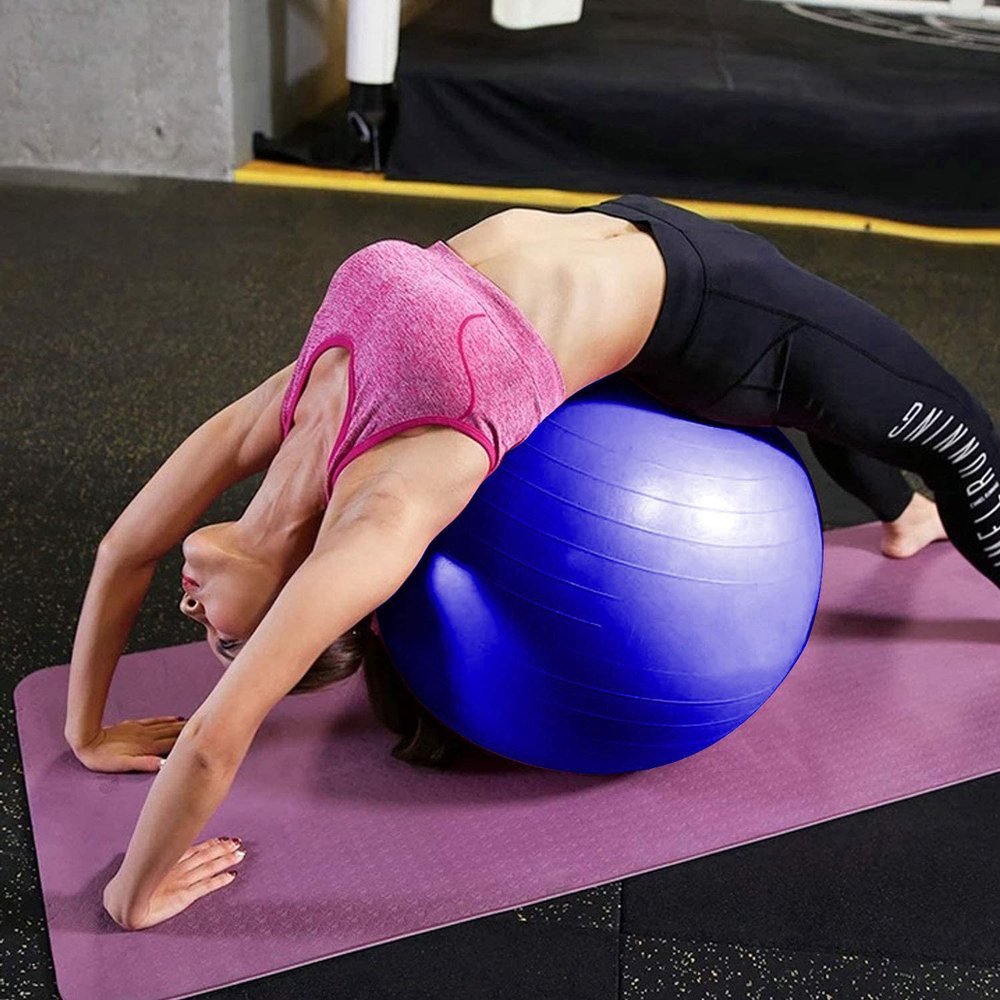Exercise Fitness Gym Ball 65 cm, Blue (4)