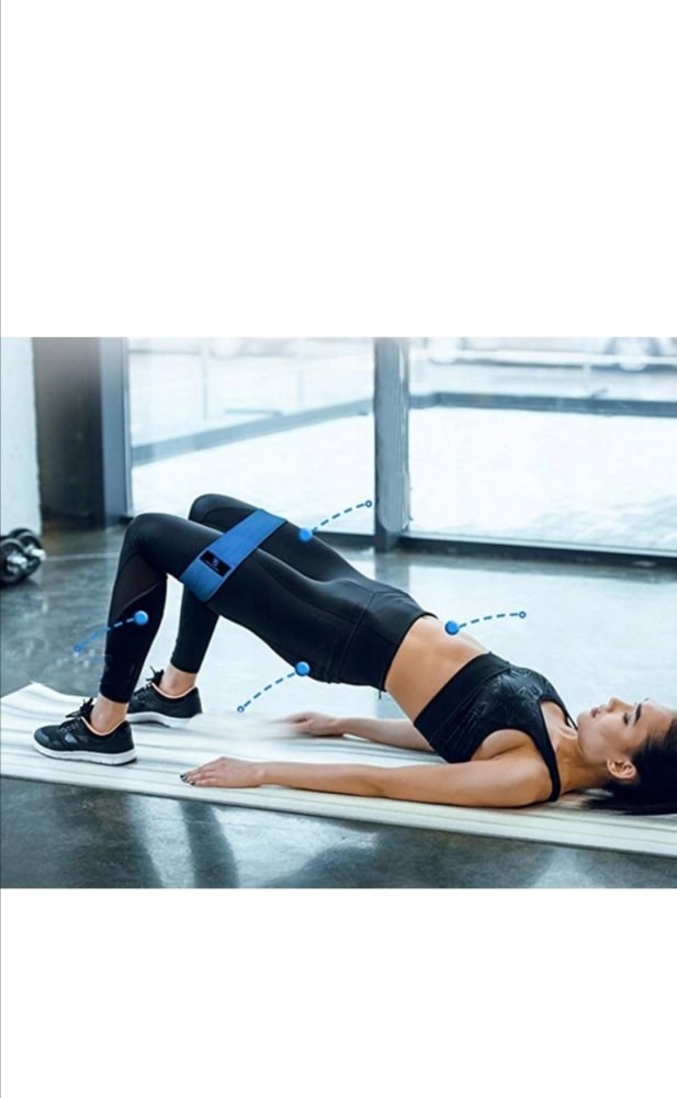 4Fizjo Flex Band Flexible Textile Training Mini Loop Bands Tapes, Orange (weak resistance) (1)