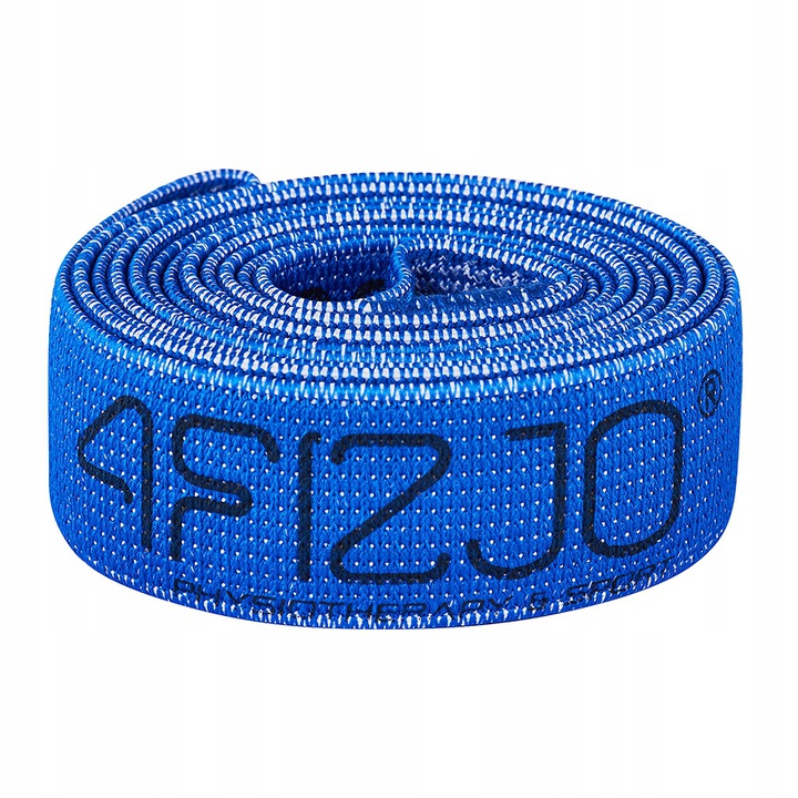 4Fizjo Flex Band Long Flexible Textile Training Loop Strap Tape, Blue (Medium resistance, 3/5) (2)