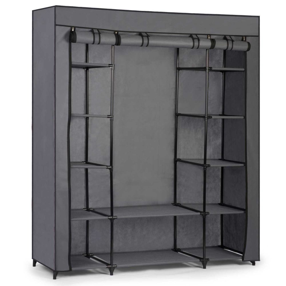 Massido Large Textile Closet, Graphite (0)
