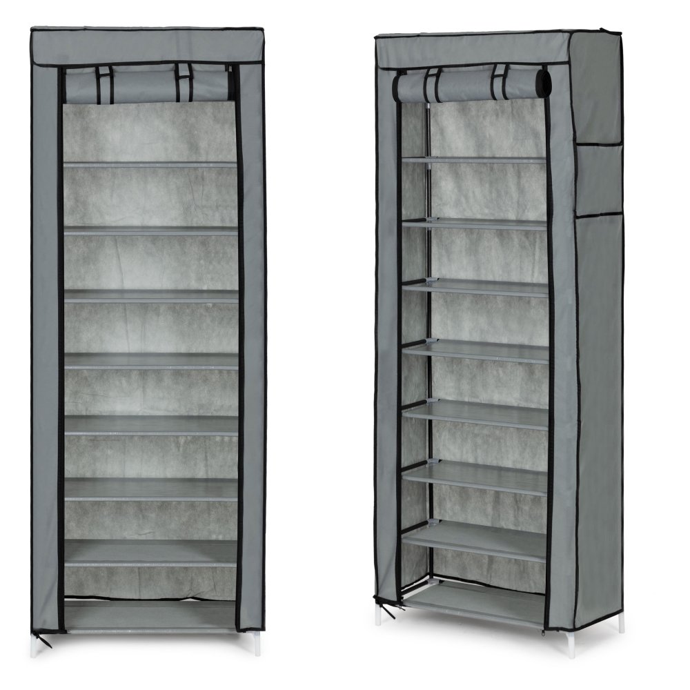 ModernHome Fabric Wardrobe Portable Closet with 9 Shelves for Clothes and Shoes (0)