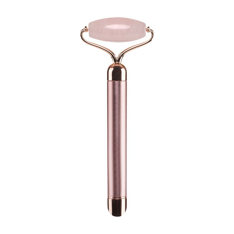 Rose Quartz Face and Neck Vibrating Massager Roller Energy Beauty Bar (2)
