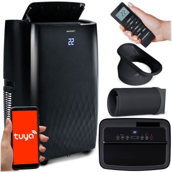 Berdsen BD-581 — portable 5‑in‑1 air conditioner 14000 BTU with cooling, heating, dehumidifying, fan, and night...