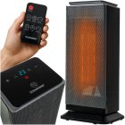 Kaminer Lumni 2.0 Ceramic Electric Heater, 2000W, with Remote Control