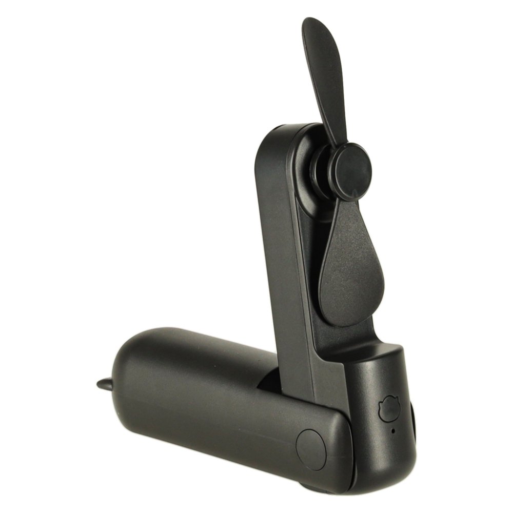 Portable Mini USB Fan, Foldable Handheld and Desk Fan, Black (3)