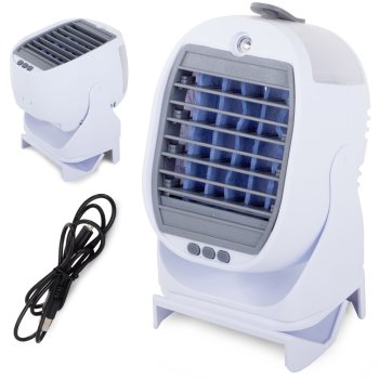 Air Cooler Fan Portable Rechargeable Water Conditioner Humidifier for Home Office