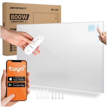 Infrared Heater 800W Berdsen BD-987 with WiFi App and Remote Control