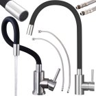 Flexible Kitchen Sink Faucet with 360° Swivel Spout