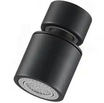 Dual Swivel Faucet Aerator Nozzle, Black