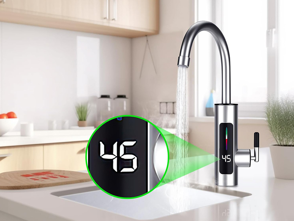 Electric Water Heater Kitchen Faucet LCD 3KW (2)