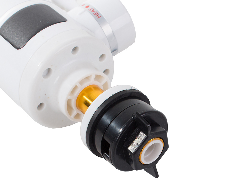 Electric Instant Water Heating Tap with LCD Display, 3 kW, 220–240 V, White (3)