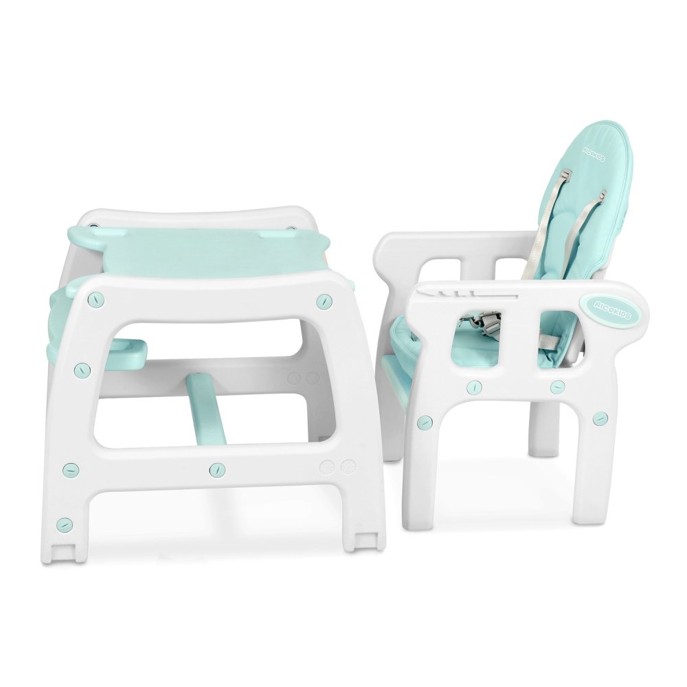 Ricokids Sinco 5-in-1 Convertible High Chair, Turquoise (2)