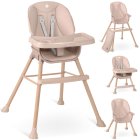 Nukido Tilo 3-in-1 Baby High Chair, pink
