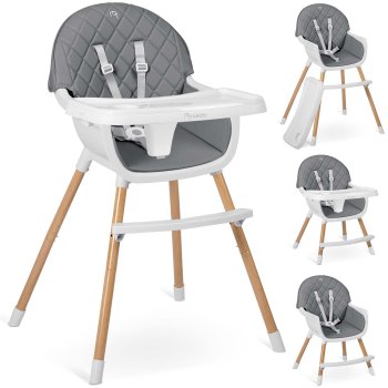 Nukido Lilo Baby High Chair, grey
