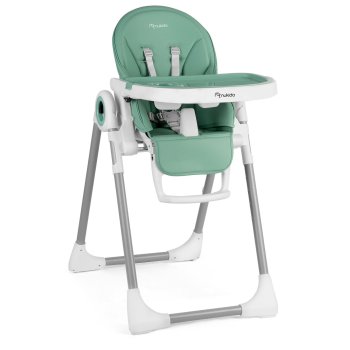 Nukido Belo 3-in-1 Baby High Chair with Reclining Seat, Green