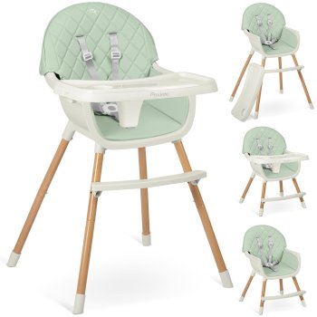 Nukido Lilo 3-in-1 Baby High Chair, Mint