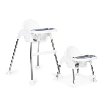 ECOTOYS 2-in-1 Convertible High Chair with Removable Tray