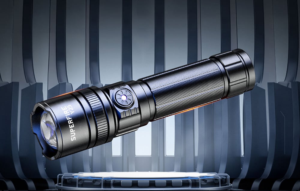 Laser LED Flashlight Superfire Y25 600lm 10W (0)