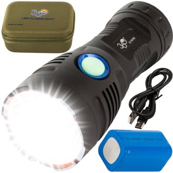 Bailong T48 Tactical Flashlight CREE XHP90 COB LED, Powerful, Rechargeable
