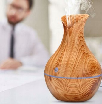Ultrasonic Air Humidifier Electric Diffuser LIGHT WOOD