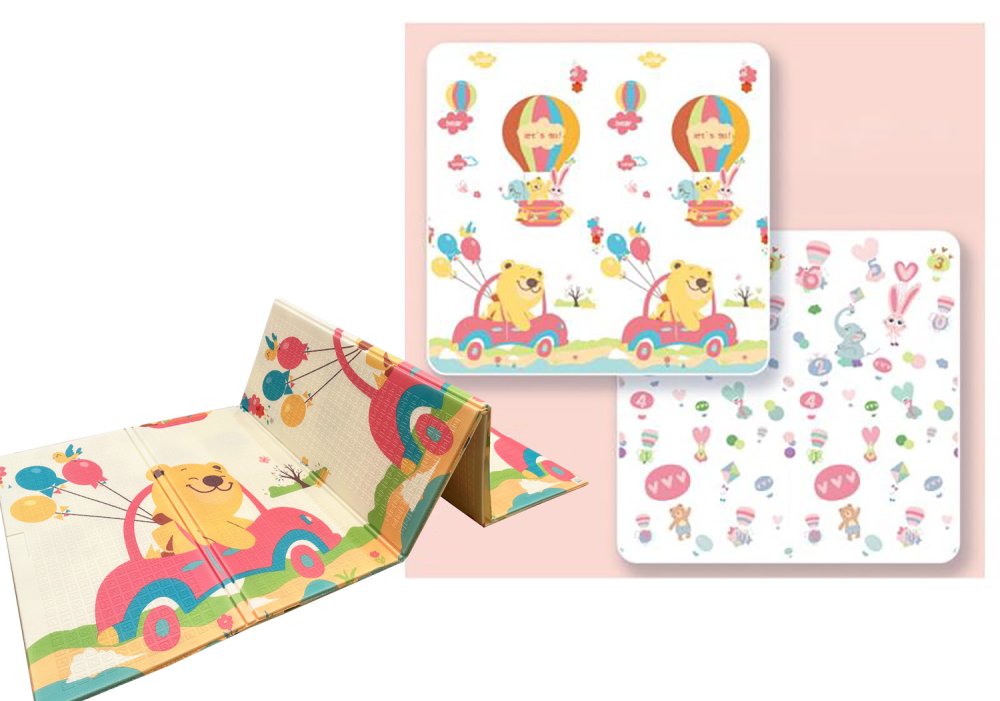 Double-sided Foldable XPE Foam Play Mat Pad Rug for Kids NICEKIDS, 200x180cm (5)