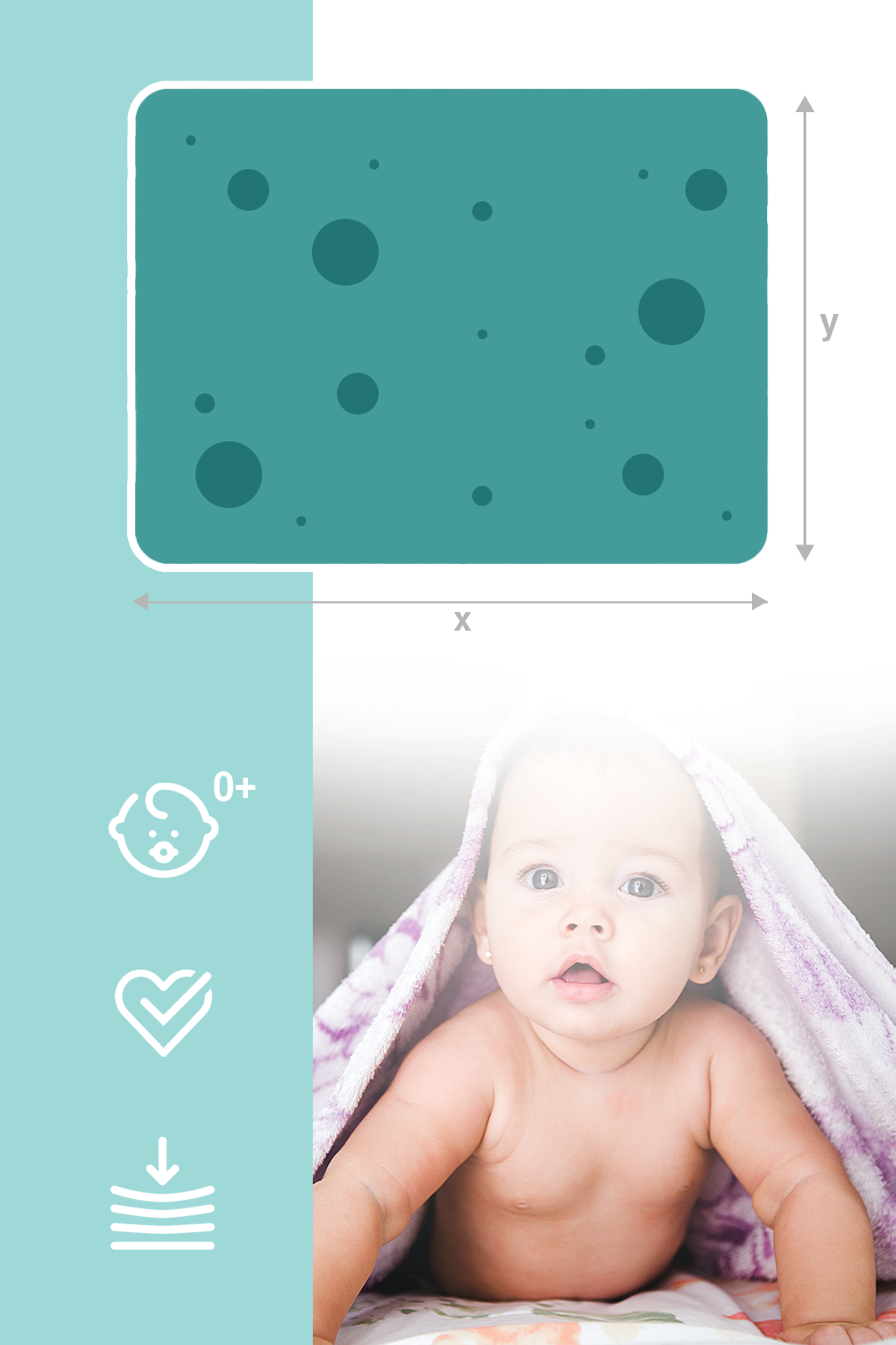 NICEKIDS Double-sided Foldable XPE Foam Play Mat Pad Rug for Kids, 200x150cm, Forest (2)