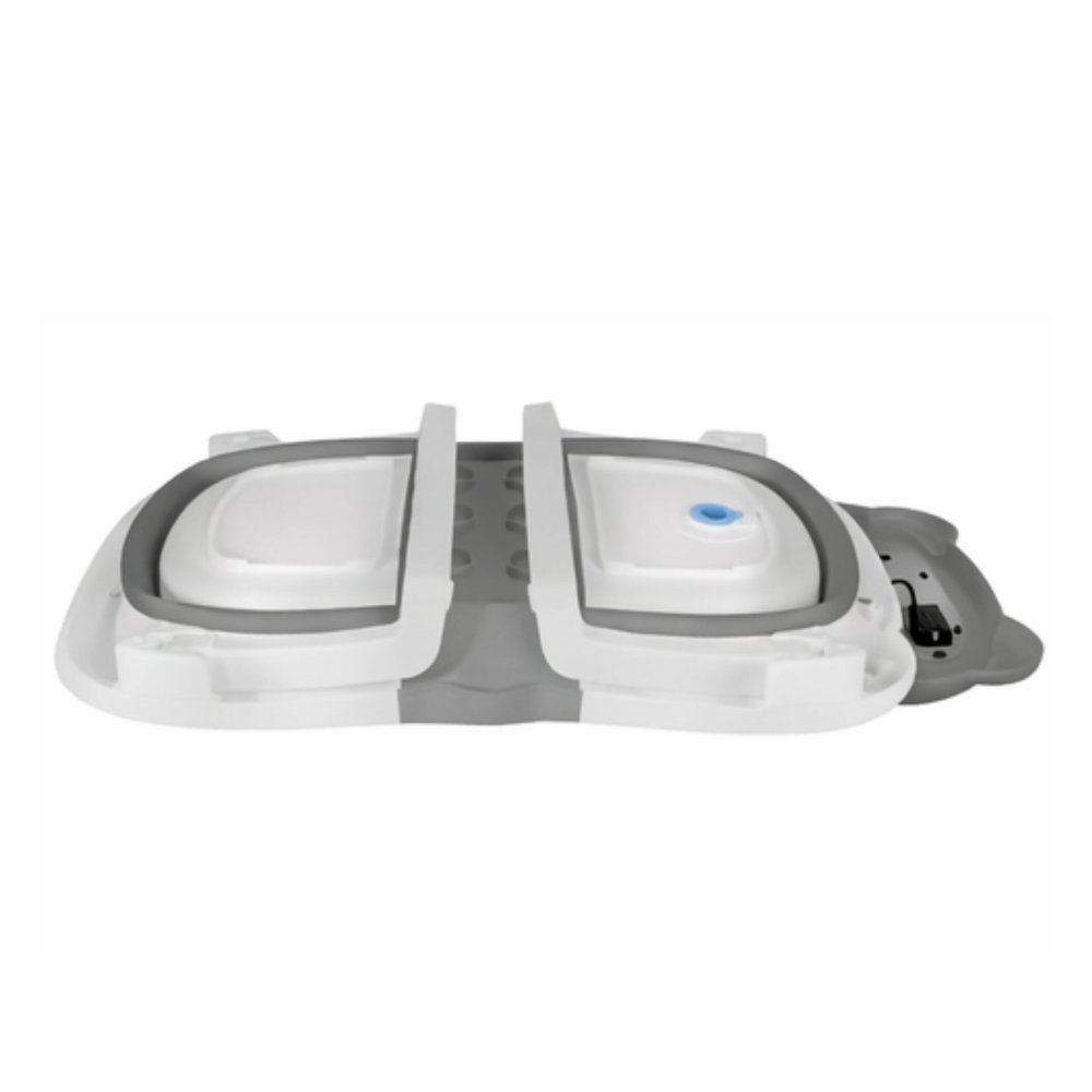 Foldable Baby Bathtub with Thermometer and Infant Support Pillow, Grey (2)