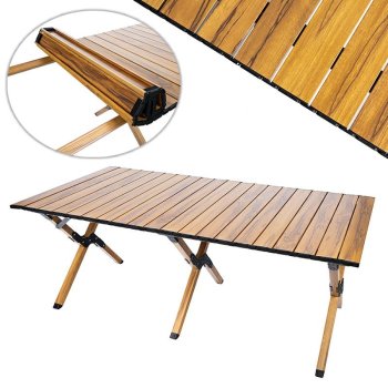 Aluminium Picnic Travel Folding Table, 120x60cm