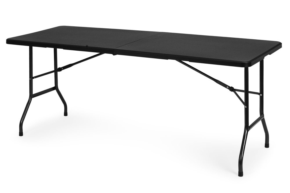 MultiGarden 6 ft Folding Table for Catering and Events, Portable, Black (1)