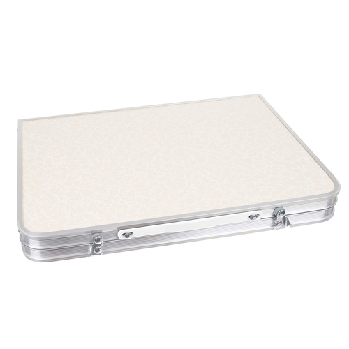Portable Folding Camping Table Suitcase TRIZAND 23428, beige (3)
