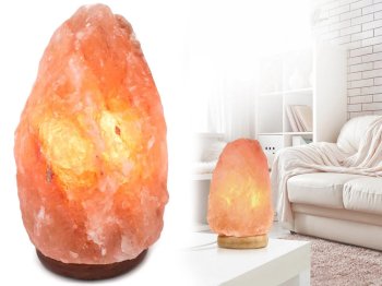 Himalayan Crystal Rock Salt Lamp, 3-5 kg