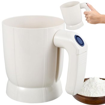 Electric Flour Sifter, White