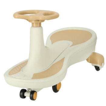 Kids Gravity Car with Glowing LED Wheels and Music, Beige