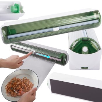 Kitchen Foil Dispenser, Food Wrap Holder, Cutter