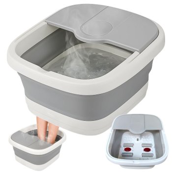 Foldable Foot Spa Bath with Heat, Massage, and Bubbles