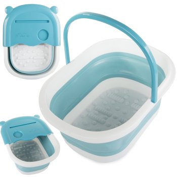 Folding Multifunctional Foot Feet Bath Massager, Blue