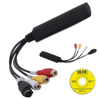 USB Video Grabber VHS to Digital Converter AV Adapter for PC