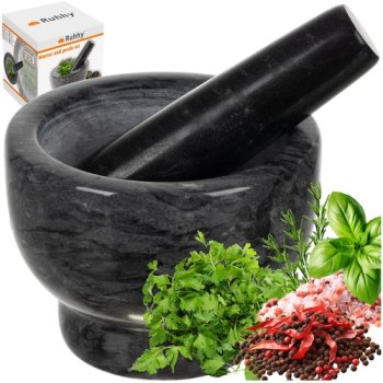 Natural Marble Mortar and Pestle