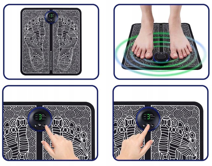 6 Mode EMS Foot Massager Electric Massage Mat Pad For Acupuncture Points, Activate Veins, Relieve Fatigue (6)