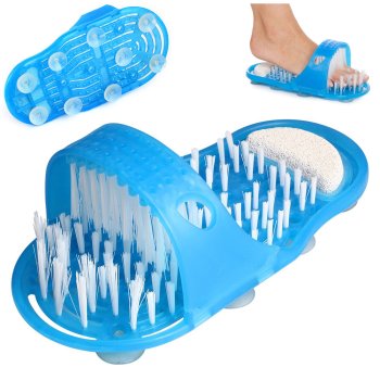 Bathroom Shower Spa Foot Massage Slippers with Scrubber, 1 pcs.